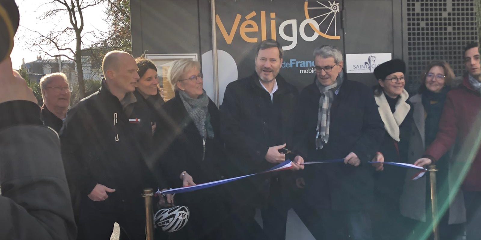Velig-inauguration Inauguration parking veligo à Saint-Cloud