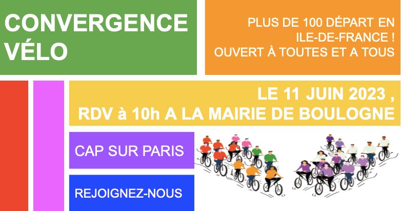 Convergence Vélo 2023 - Départ Boulogne-B